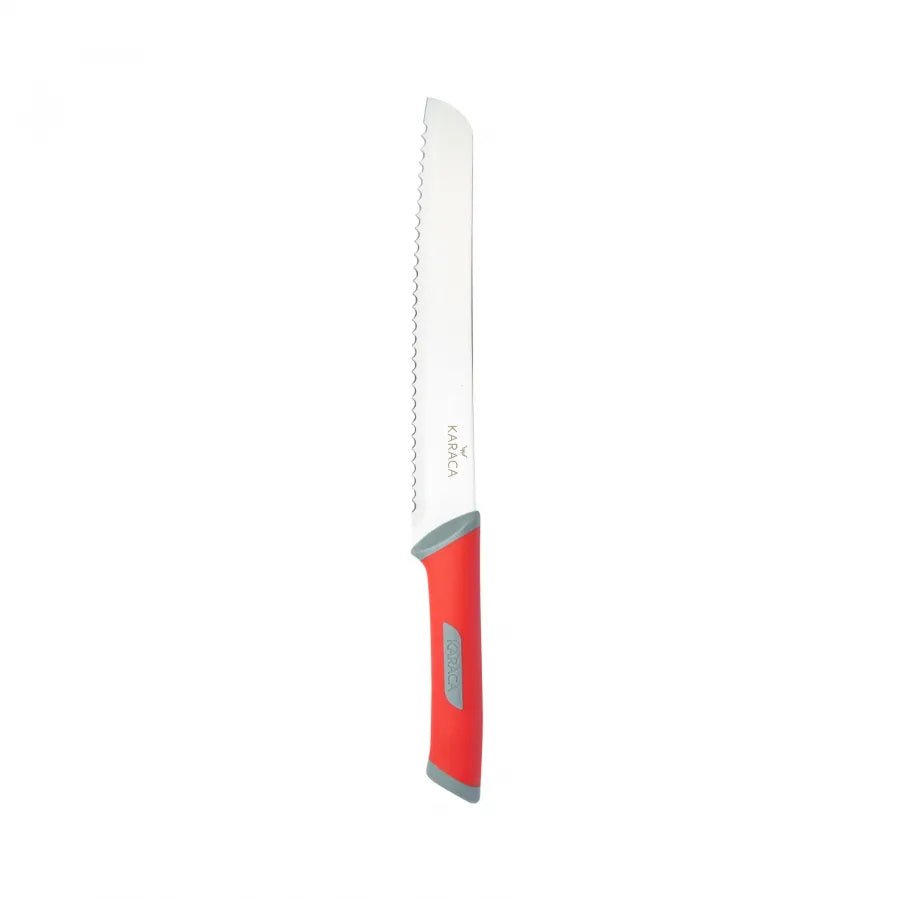 Karaca Shen Brødkniv 33 cm - Rød - Løven Home