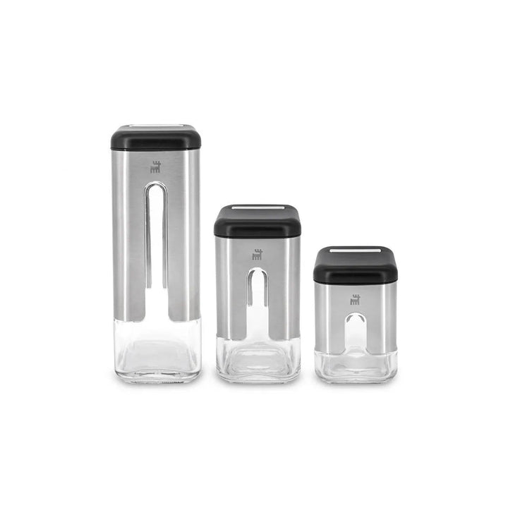 Karaca Shinex Inox Opbevaringssæt – 6 Dele i Glas & Rustfrit Stål - Løven Home