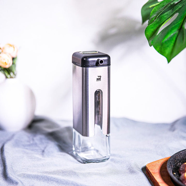 Karaca Shinex Olie - og Eddike Dispensersæt 220 ml. - Sølv - Løven Home