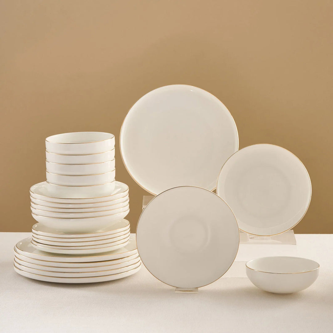 Karaca Stream Bone Belinda 24 - delers 6 - personers middagssæt - Løven Home