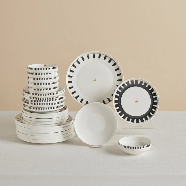 Karaca Stream Bone Kore Plus – 24 dele Middagsservice til 6 personer - Løven Home