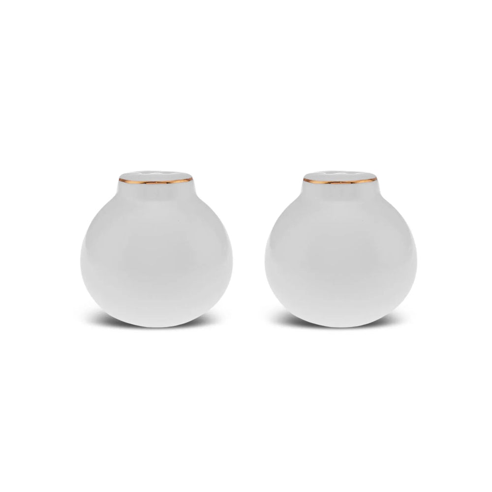 Karaca Stream Bone Meridian Morgenmadssæt | 34 dele | 6 personer | Guld - Løven Home