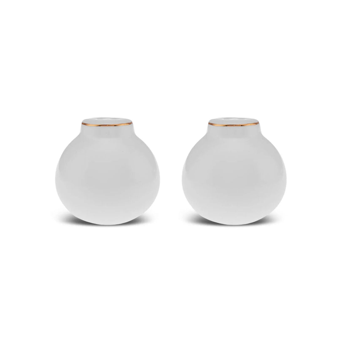 Karaca Stream Bone Meridian Morgenmadssæt | 34 dele | 6 personer | Guld - Løven Home