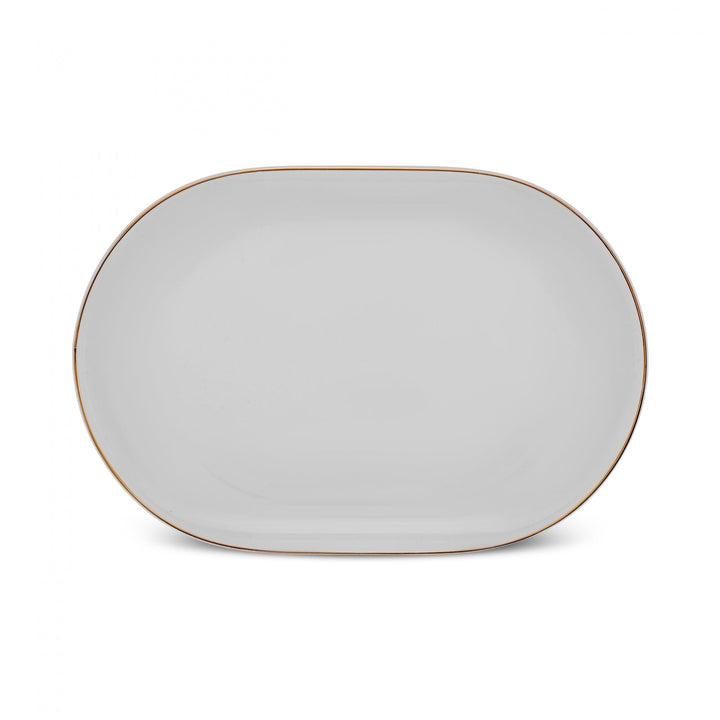 Karaca Stream Bone Meridian Morgenmadssæt | 34 dele | 6 personer | Guld - Løven Home