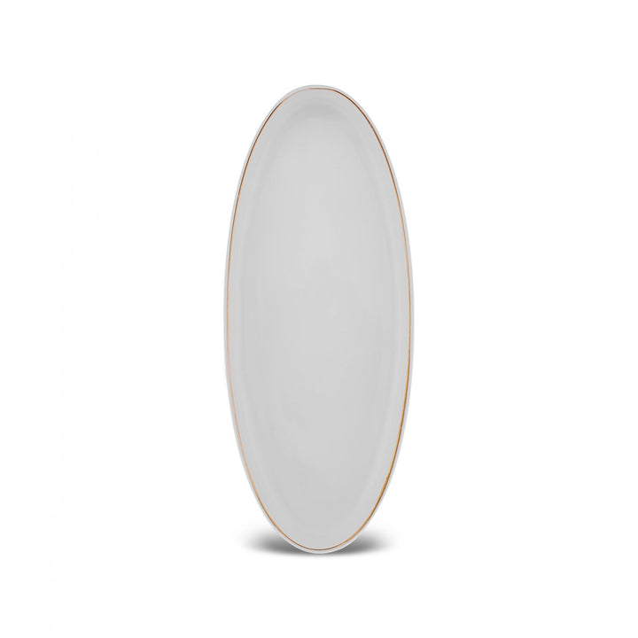 Karaca Stream Bone Meridian Morgenmadssæt | 34 dele | 6 personer | Guld - Løven Home