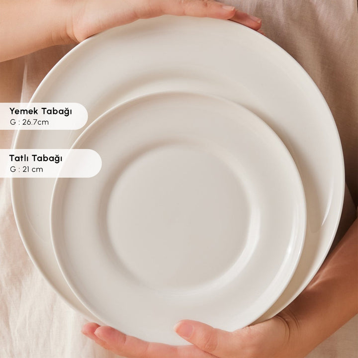 Karaca Stream Bone Selene 24 Dele Middagssæt til 6 personer - Løven Home