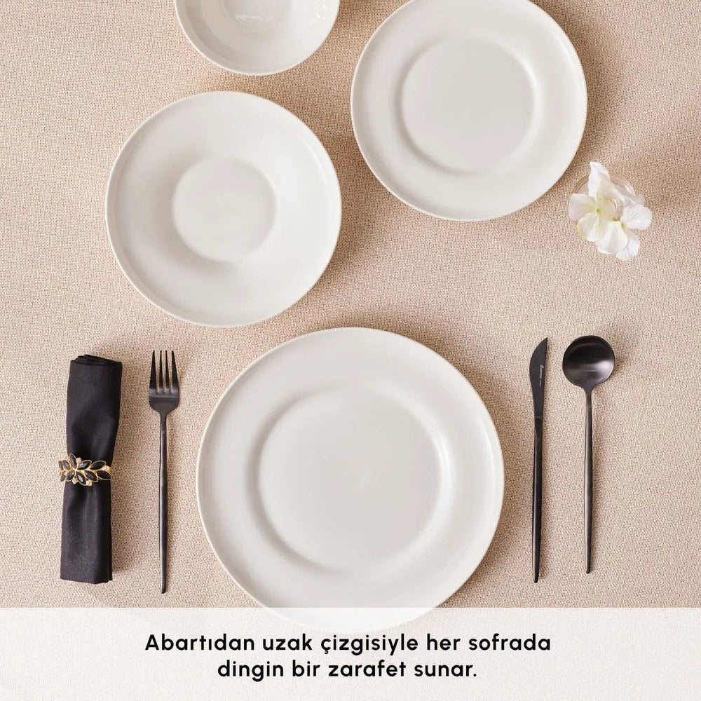 Karaca Stream Bone Selene 24 Dele Middagssæt til 6 personer - Løven Home