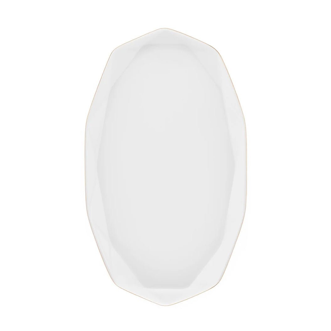 KARACA STREAMLINE ELMAS 57 - delt Middagssæt | 12 personer | Hvid/Guld - Løven Home