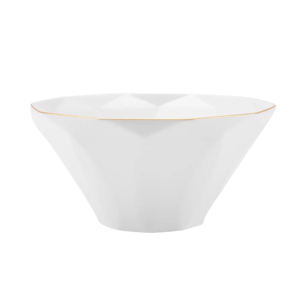 KARACA STREAMLINE ELMAS 57 - delt Middagssæt | 12 personer | Hvid/Guld - Løven Home