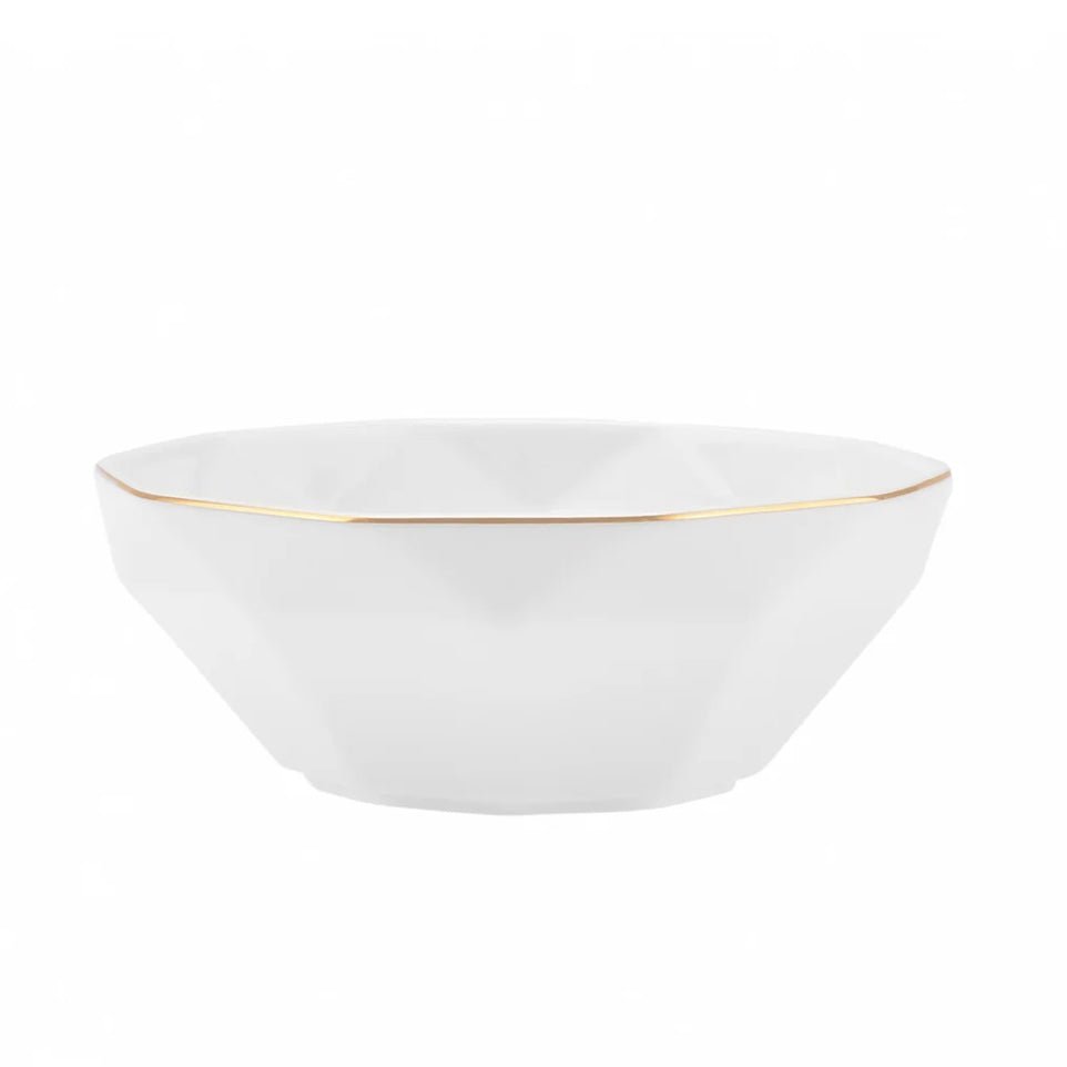 KARACA STREAMLINE ELMAS 57 - delt Middagssæt | 12 personer | Hvid/Guld - Løven Home