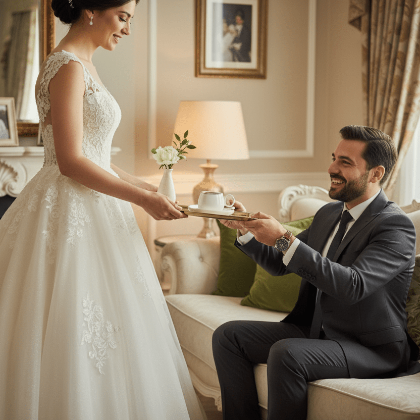 Karaca Streamline Tribe Espressosæt - til 2 Personer – 90 ml - Hvid/Guldkant - Løven Home