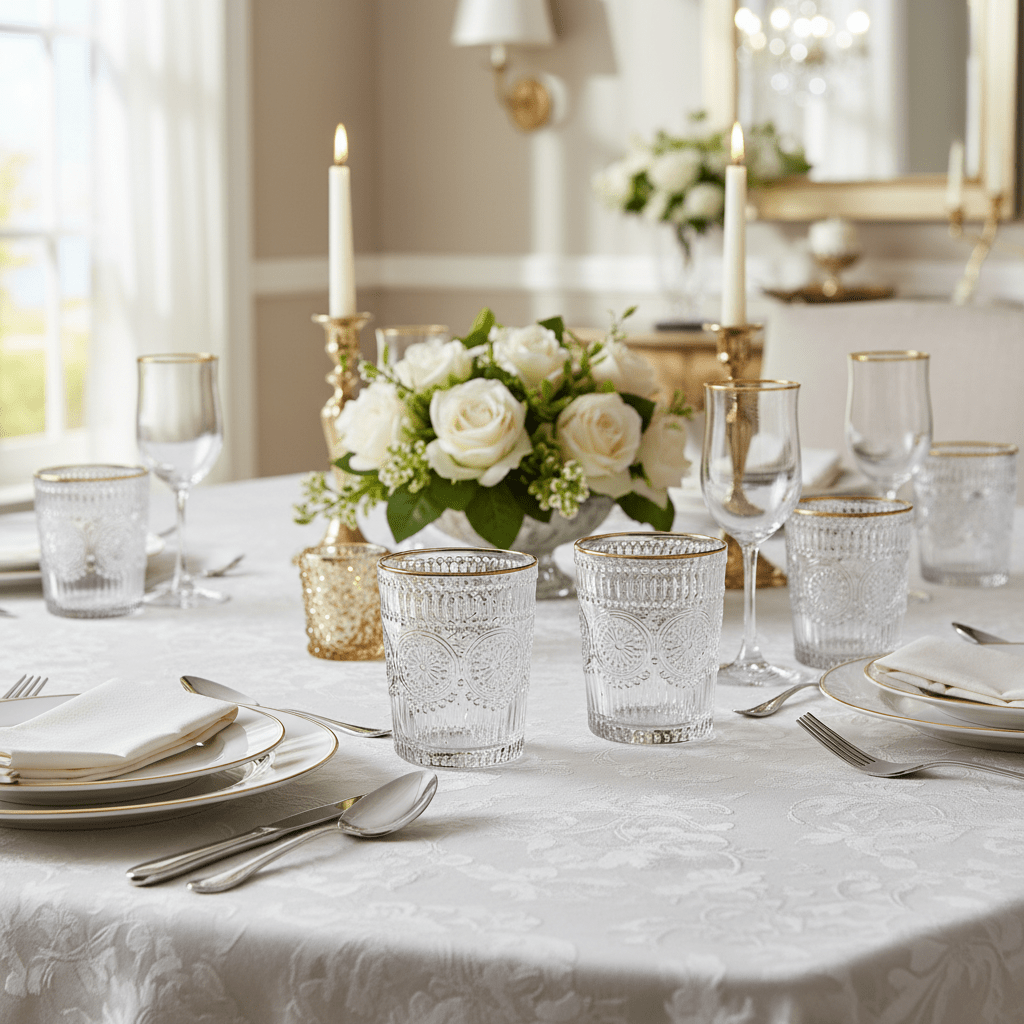 Karaca Sunflower 6 stk. Drikkeglas m/Guldkant – 332 ml - Løven Home