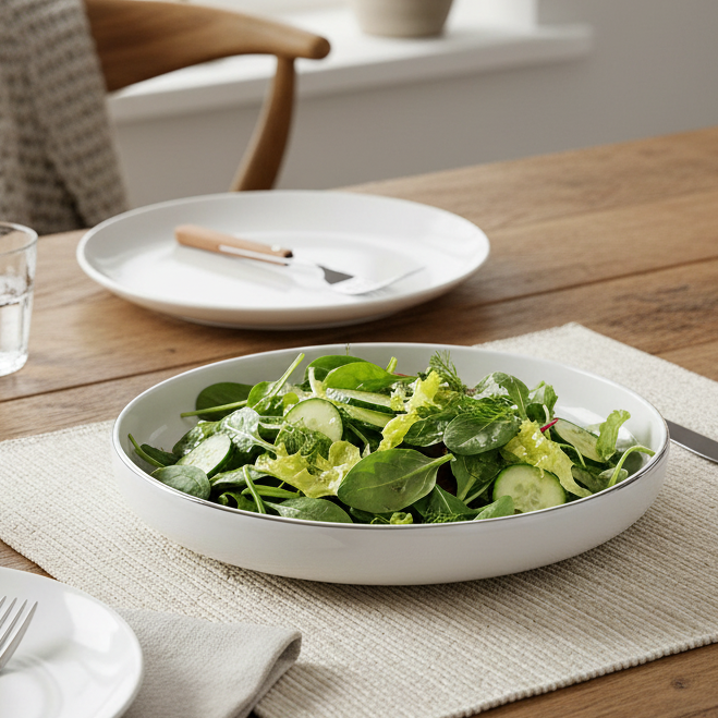 Karaca Sunset Meze-/Salatskål Platin – 22,5 cm