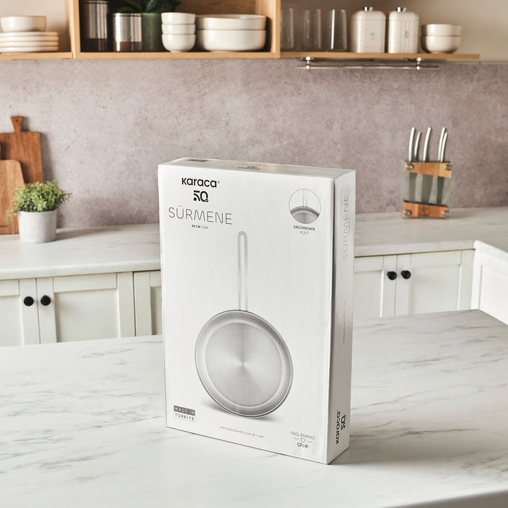 Karaca Sürmene Rustfrit Stål Stegepande – 26 cm - Løven Home