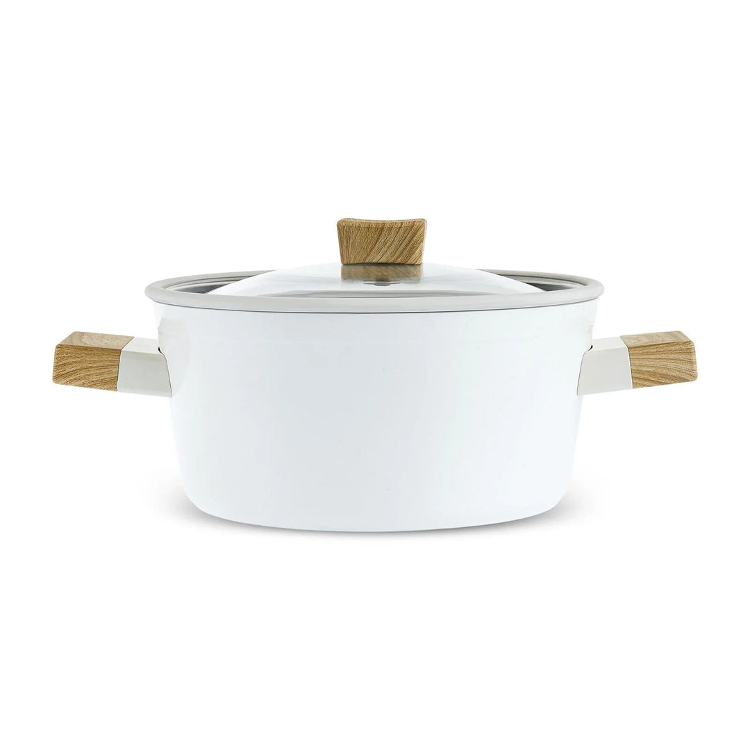 Karaca Swiss Crystal Creamy Wood gryde – 24 cm / 4,4 Liter - Løven Home