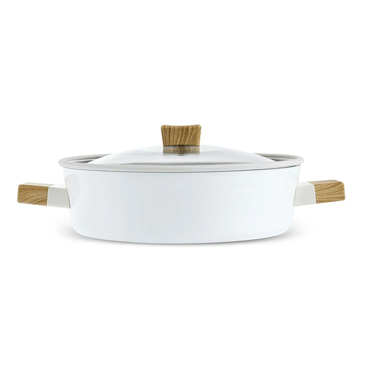 Karaca Swiss Crystal Creamy Wood Gryde – 26 cm - Løven Home