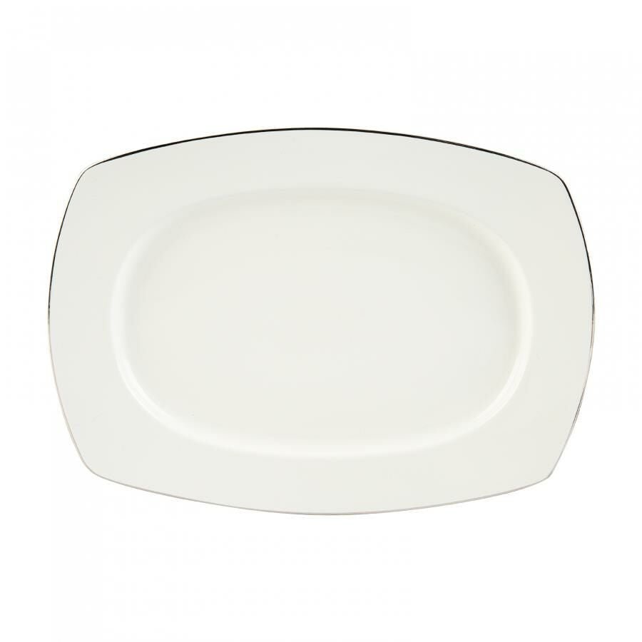 Karaca Tasia Fine Cream Middagssæt | 60 dele | 12 personer | Kvadratisk - Løven Home