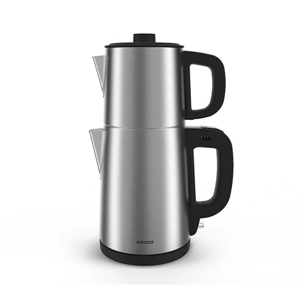 Karaca TeaBig XL 2 - i - 1 Tekedel & Elkedel i Rustfrit Stål – 35 Kopper - Løven Home