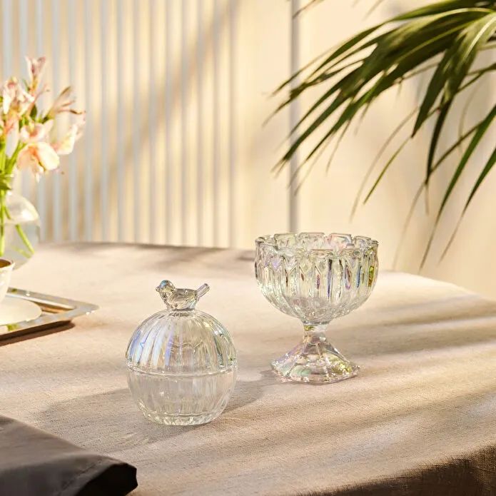 Karaca Terry Serveringsskålesæt - 3 Dele – Perlemorsglans - Løven Home