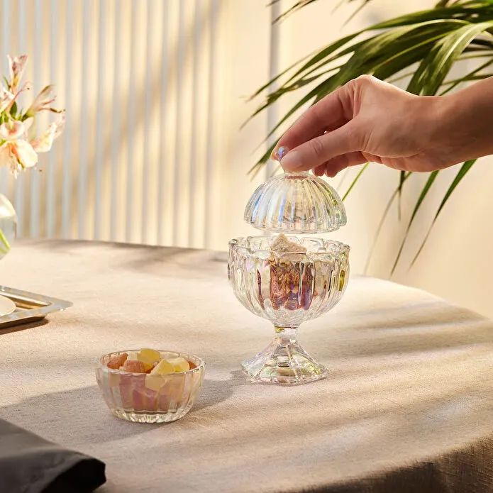 Karaca Terry Serveringsskålesæt - 3 Dele – Perlemorsglans - Løven Home