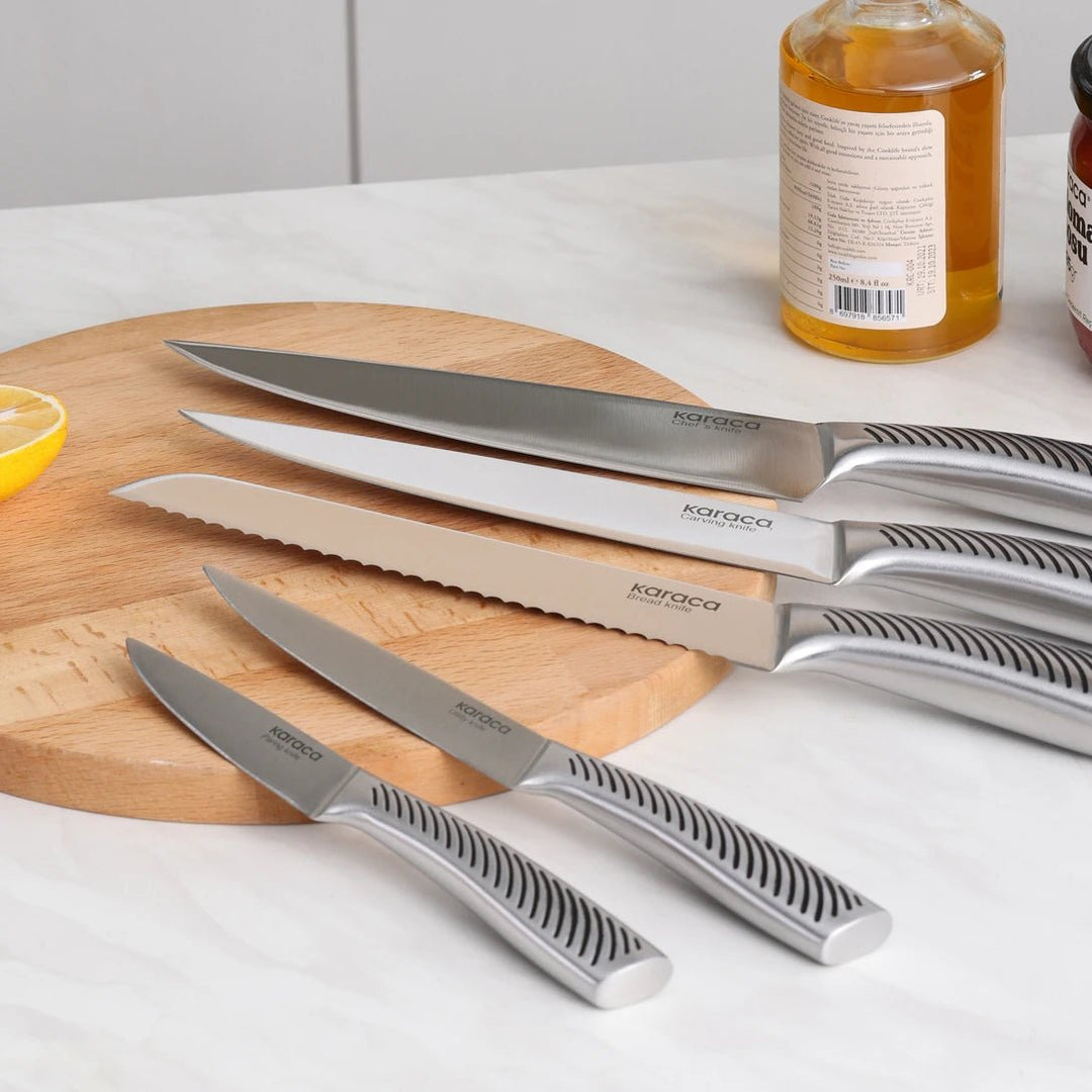 Karaca Thor 6 - delt Knivsæt m/Knivblok - Løven Home