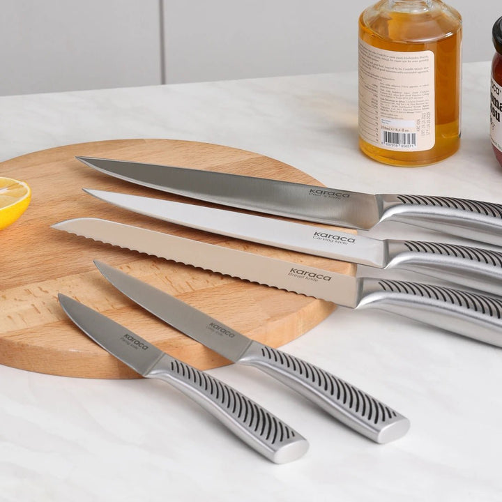 Karaca Thor 6 - delt Knivsæt m/Knivblok - Løven Home