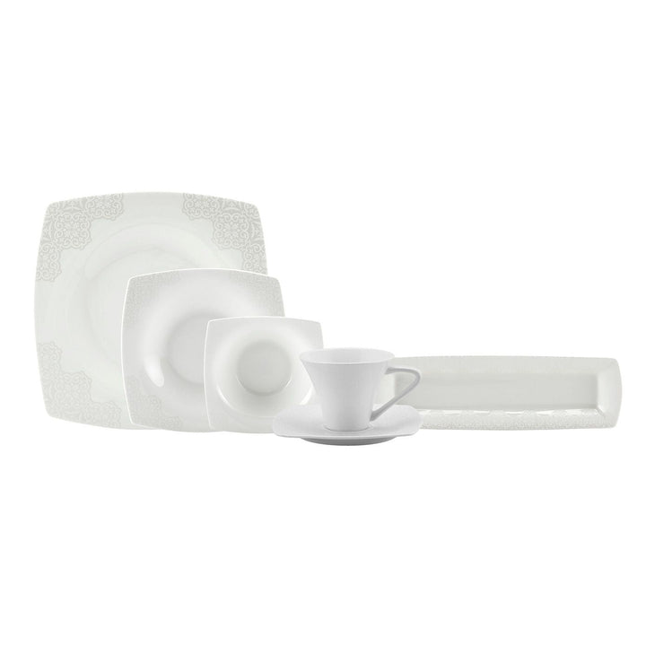 Karaca Valentina Porcelæn Morgenmadssæt - 26 dele 6 personer - Løven Home