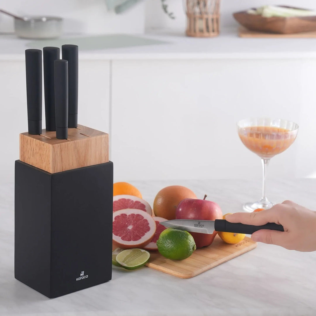 Karaca Viego Knivsæt – 6 dele – Sort - Løven Home