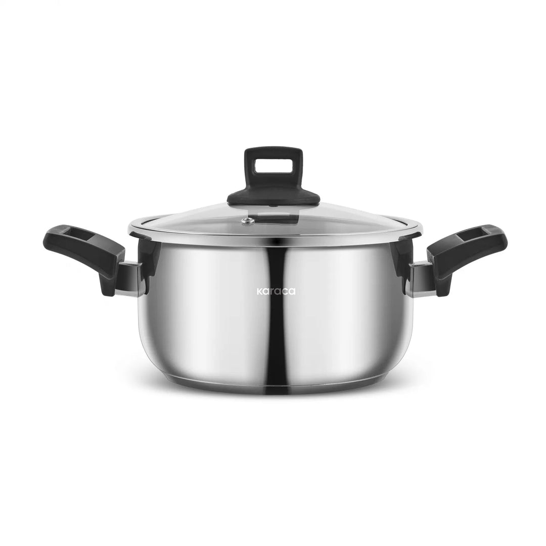 Karaca Vitola Trykkogersæt i Rustfrit Stål med Induktionsbund – 4 + 6 Liter - Løven Home