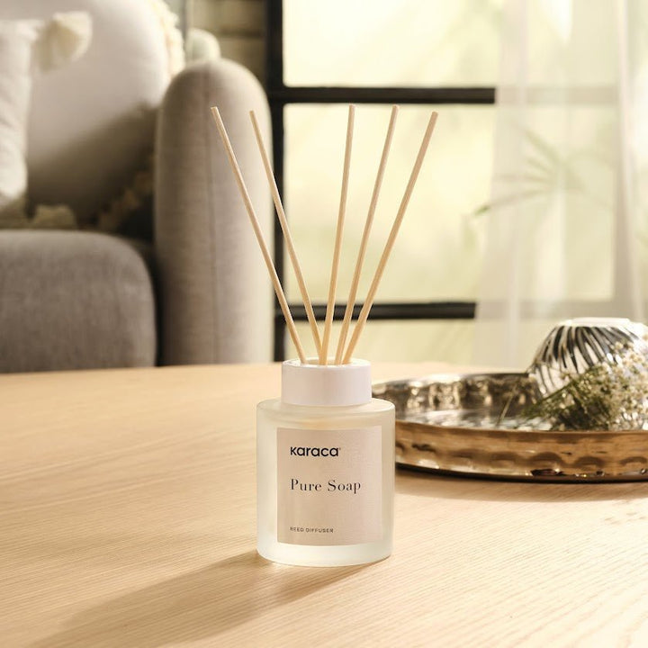 Karaca White Clean Pure Sæbe Duftspreder m/Duftpinde – 120 ml - Løven Home