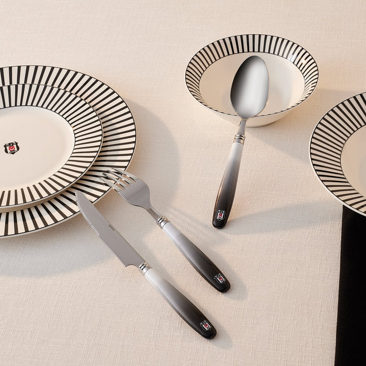 Karaca x Beşiktaş 18 Dele Bestiksæt til 6 Personer - Løven Home