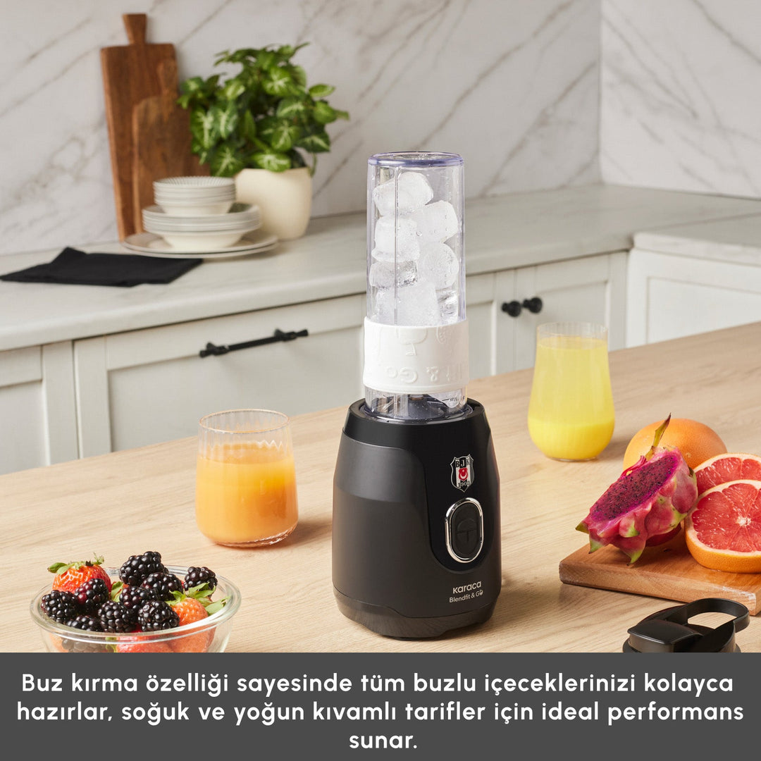 Karaca x Besiktas BlendFit Go Personal Smoothie-Blender - Sort - Løven Home