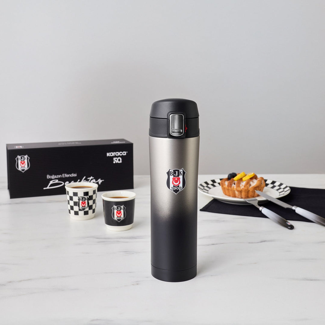 Karaca x Beşiktaş - Termokande Rustfri Stål – 450 ml - Løven Home