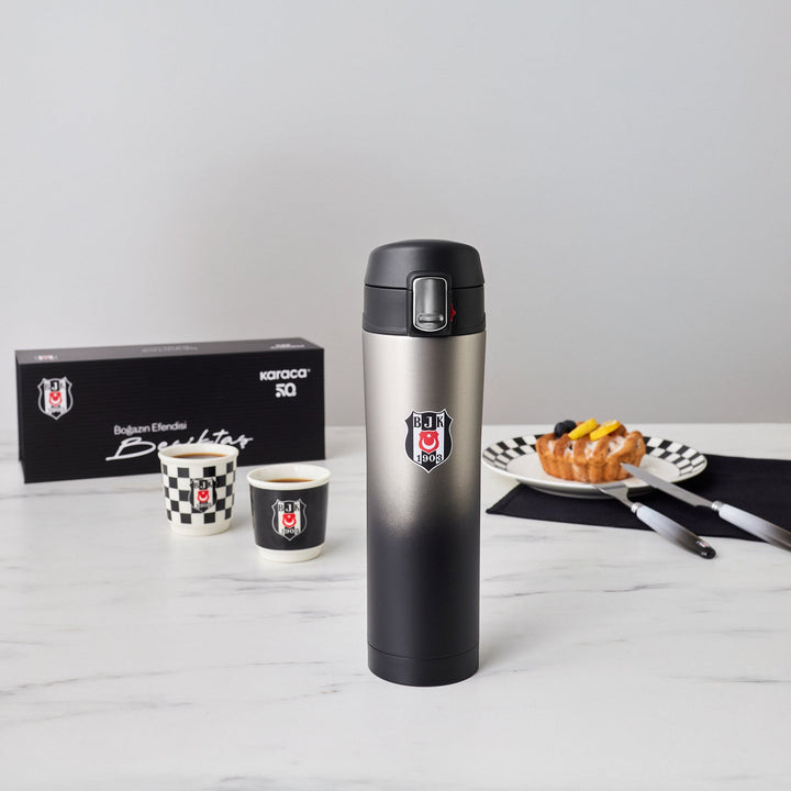 Karaca x Beşiktaş - Termokande Rustfri Stål – 450 ml - Løven Home