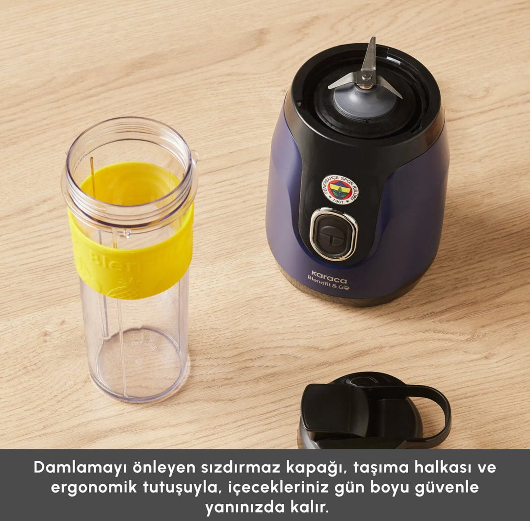Karaca x Fenerbahce BlendFit Go Personal Smoothie - Blender - Marineblå - Løven Home