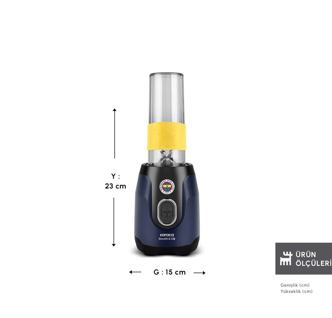 Karaca x Fenerbahce BlendFit Go Personal Smoothie - Blender - Marineblå - Løven Home