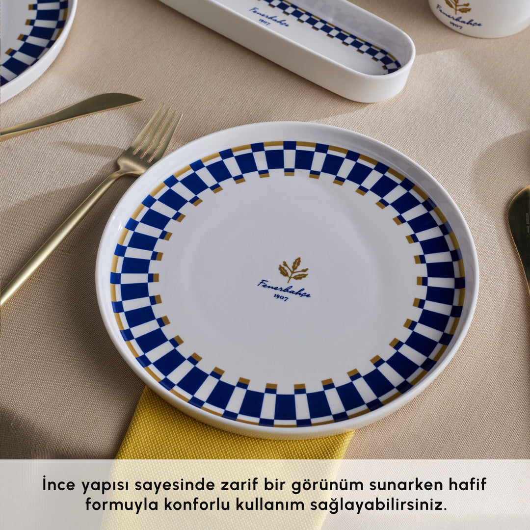 Karaca x Fenerbahçe - Forever Bone Morgenmadssæt – 14 dele til 6 personer - Løven Home