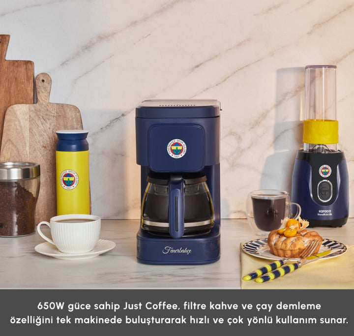 Karaca x Fenerbahce Just Coffee Aroma 2 - in - 1 Filterkaffe - og Temaskine - Løven Home