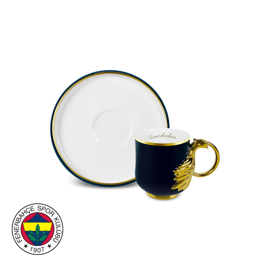 Karaca x Fenerbahçe Kaffekopssæt – 2 personer, 90 ml - Løven Home