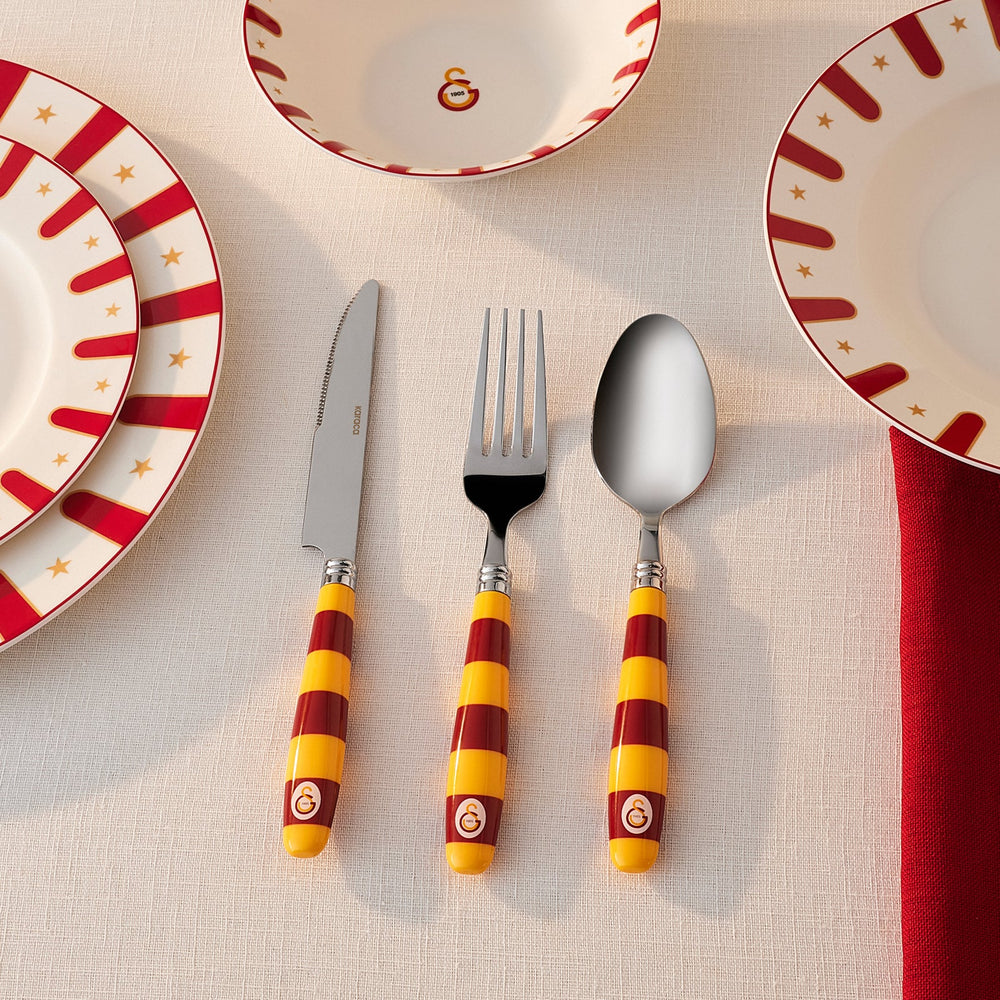 Karaca x Galatasaray 18 Dele Bestiksæt til 6 Personer - Løven Home