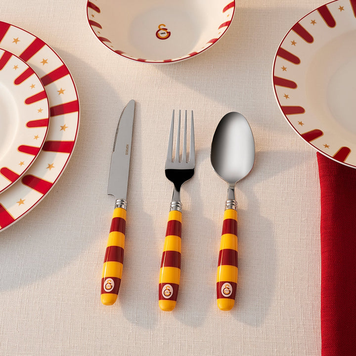 Karaca x Galatasaray 18 Dele Bestiksæt til 6 Personer - Løven Home