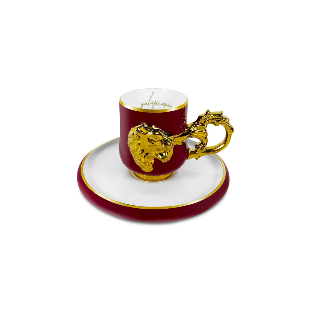 Karaca x Galatasaray 2 Personers Kaffekopssæt – 90 ml - Løven Home