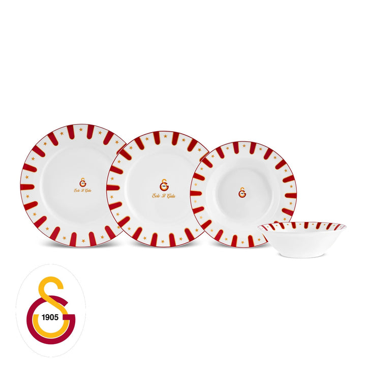 Karaca x Galatasaray Forever Bone 24 Dele 6 Personers Spisestel - Løven Home