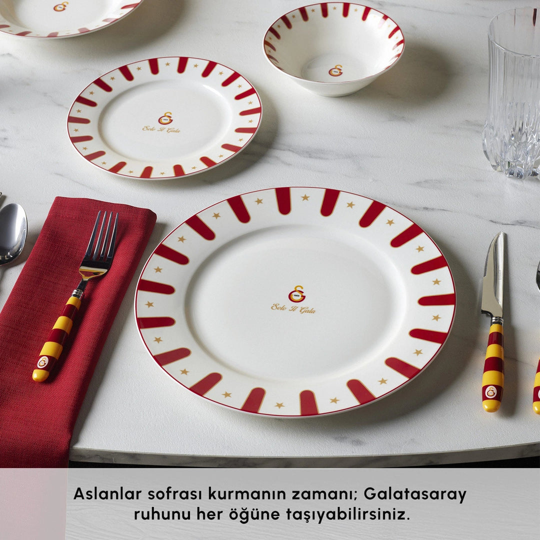 Karaca x Galatasaray Forever Bone 24 Dele 6 Personers Spisestel - Løven Home