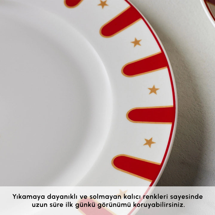 Karaca x Galatasaray Forever Bone 24 Dele 6 Personers Spisestel - Løven Home