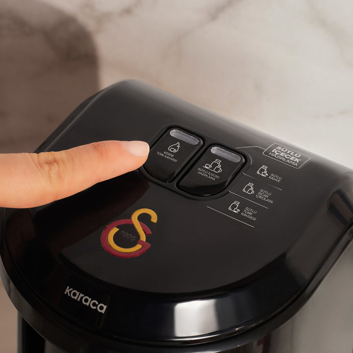 Karaca x Galatasaray Hatır Hüps Mælkebaseret Tyrkisk Kaffemaskine - Sort - Løven Home