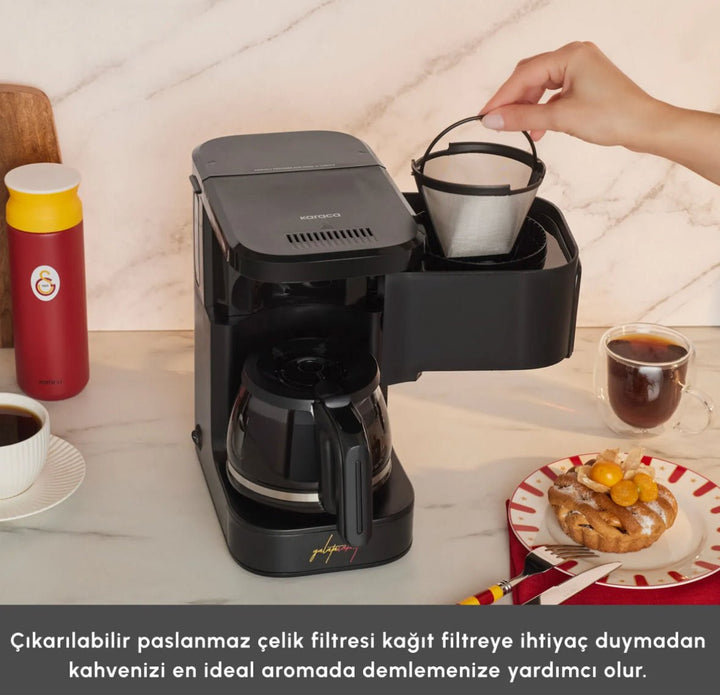 Karaca x Galatasaray Just Coffee Aroma 2 - in - 1 filterkaffe - og tedemsmaskine - Løven Home