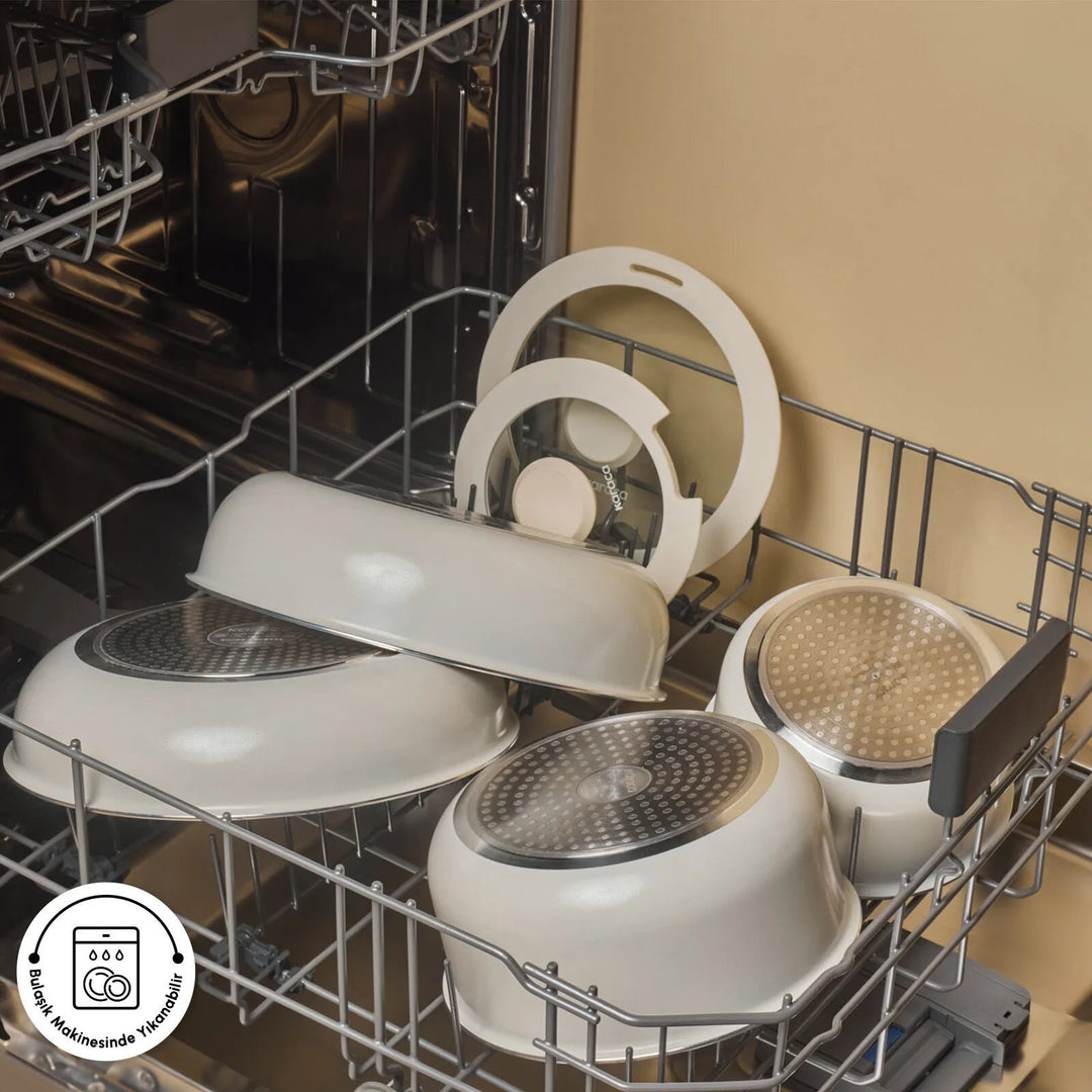 Karaca x Refika Swiss Crystal Almond Easy Clip Grydesæt - 9 Dele - Løven Home