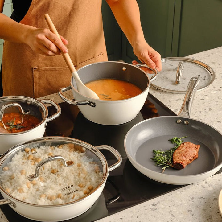 Karaca x Refika Swiss Crystal Cremet Metal Gryde - 4,5 Liter / 24 cm - Løven Home