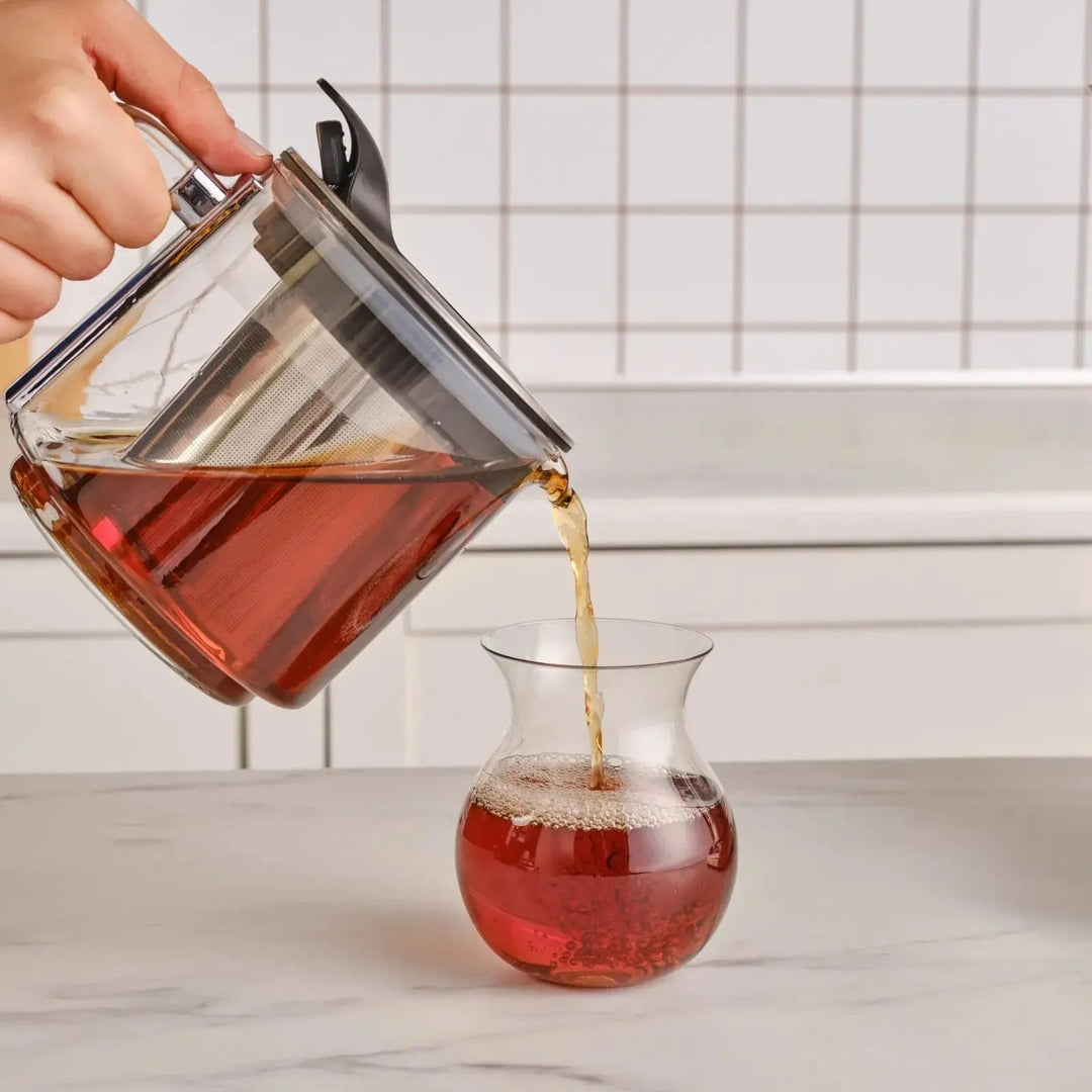 Karaca X Refika XL Glas Temaskine – Chrome (2,8L) - Løven Home